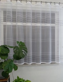 Mg Függöny 771/1 Fehér hamu 200x150cm Kész Szegély M