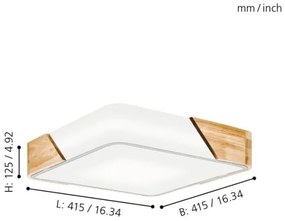 Eglo 99459 - Mennyezeti lámpa GRIMALDINO 2xE27/28W/230V