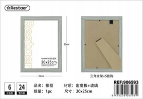 Képkeret 20x25cm Fa Szürke