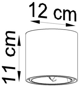 Sollux SL.0697 - Spotlámpa TIUBE 1xGU10-AR111/10W/230V