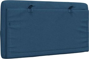 kék szövet fejtámla párna 80 cm