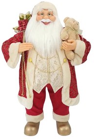 Santa Claus Piros-arany dekoráció 80cm