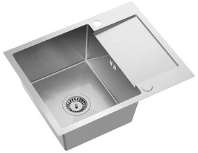 Acél mosogatótálca LUKE 116 BRUSH NICKEL
