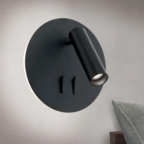 Orion WA 2-1467 - LED Fali spotlámpa LENNY LED/6W/230V + LED/3W fekete