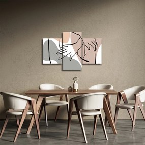 Kép - Női test vonal művészet N⁰2 (90x60 cm)