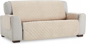 Kanapé ágytakaró kanapévédő 180 cm bézs steppelt velúr ágytakaró