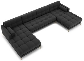 Sötétszürke sarokkanapé (U alakú) Bali – Cosmopolitan Design