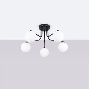 Sollux SL.1663 - Csillár rúdon ASTRAL 5xG9/8W/230V fekete