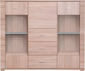 Komód typ 8, sonoma tölgy, GRAND