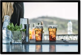 Poszterek keretben 60x40 Koktélok a bárpulton