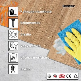 Leziter Kent tölgy Vinyl SPC fózolt padló