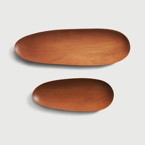 Mahagóni tálaló tálcák (2 darabos szett) - Ethnicraft Provedení: mahagonové dřevo