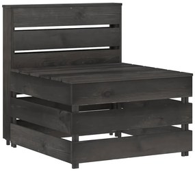 vidaXL szürke impregnált fenyőfa kerti középső raklapkanapé