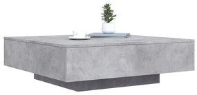Betonszürke szerelt fa dohányzóasztal 100x100x31 cm