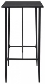 fekete MDF bárasztal 120 x 60 x 110 cm