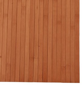 négyszögletű barna bambusz szőnyeg 80 x 300 cm