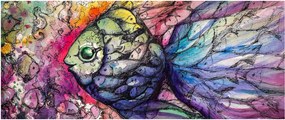 Kép - színes hal (120x50 cm)