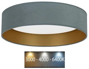 Brilagi - VELVET LED mennyezeti lámpa 24W 230V 3000/4000/6400K menta/arany