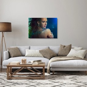 Kép - Egy fiatal nő képe (üvegen) (70x50 cm)