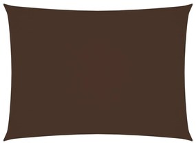 barna téglalap alakú oxford-szövet napvitorla 2,5 x 3,5 m