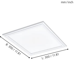 Eglo 96152 - LED mennyezeti panel SALOBRENA LED/16W/230V