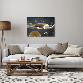 Kép - Grafika szarvassal (üvegen) (70x50 cm)