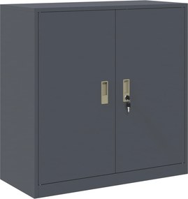 vidaXL Tárolószekrény Antracit 90 x 40 x 90 cm Acél