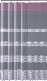 Jacquard Függöny Szalaggal Fehér Mintával Az Alján, Varrott Lengyelországban 400X175