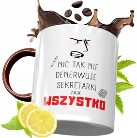 Bordó Bögre Titkárnőnek Születésnapi Ajándék fényképes nyomtatással