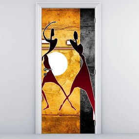 Fotótapéta ajtóra - Ókori festmény (95x205cm)