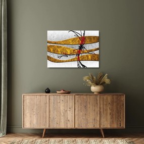 Absztrakt kép (üvegen) (70x50 cm)