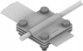 Keresztcsatlakozó huzal-kádtöltő háromlemezes 4xM8 horganyzott AN-05/OG An-kom