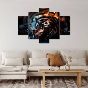 Egy fekvő tigris képe (150x105 cm)