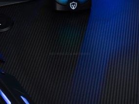 PC asztal Matts Led (fekete). Akció -16%. 1109786