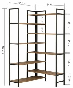 Edra Black and Atlantic Pine polcállvány
