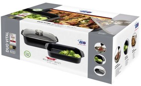 Elo 89940 Sütőedény üvegfedővel és aromásfogantyúval Duo Vital 40 x 26 cm