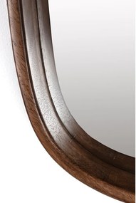 Fali tükör tömörfa kerettel 50x50 cm Nyko – White Label