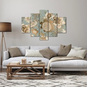Arany virágok képe (150x105 cm)