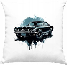 Retro autós párna vintage 5 fehér