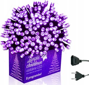 Karácsonyfa Fényfüzér 200 Led Kombinált Lila Szín