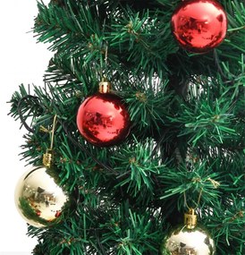 zöld PVC karácsonyi kaktusz állvánnyal és LED-del 210 cm