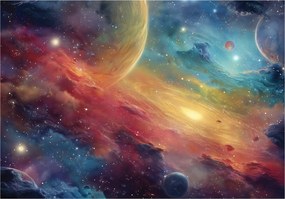 Fotótapéta Gyerekeknek Kozmosz Bolygók Tapéta Gyerekszoba 250x175