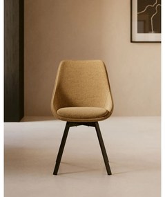 Haston mustársárga forgószék - Kave Home