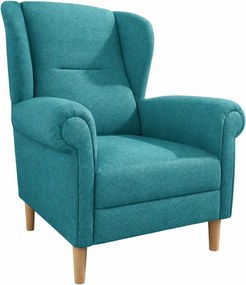 Türkiz füles fotel Swan – Ropez