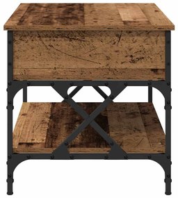 vidaXL Dohányzóasztal Öreg fa 70x50x50cm Faanyag