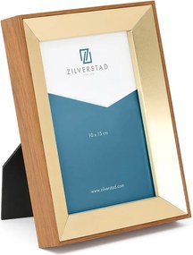 Sárgaréz színű fém álló képkeret 13,5x18,5 cm Marseille – Zilverstad