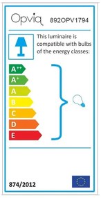 Okkersárga-fekete függőlámpa üveg búrával ø 50 cm Camini – Opviq lights