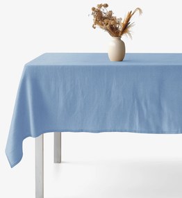 Goldea lenvászon keveréket tartalmazó szögletes terítő - kék 100 x 140 cm