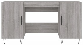 vidaXL szürke sonoma színű szerelt fa íróasztal 140x50x75 cm