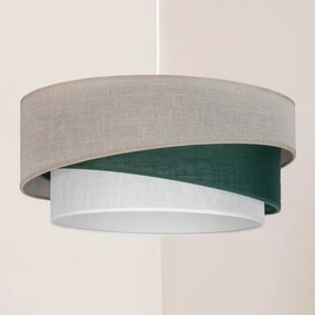 Brilagi - ARROW kábeles függőlámpa 1xE27/60W/230V Ø 45 cm bézs/zöld/fehér